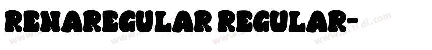 RENAREGULAR Regular字体转换
